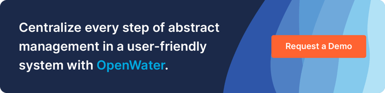 Centralize every step of abstract management in a user-friendly system with OpenWater. Request a Demo.