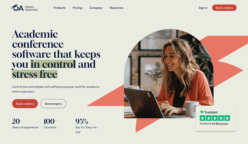 The Oxford Abstracts homepage.